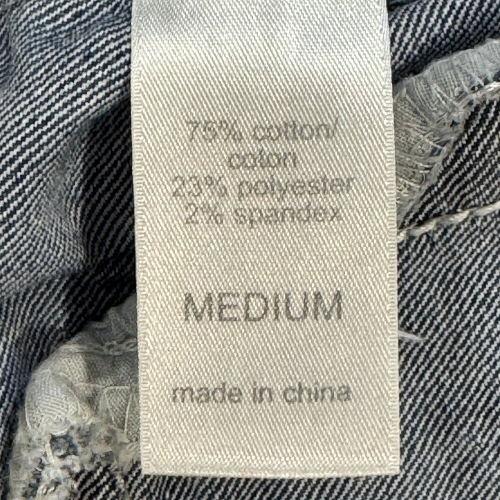 Maurices Womens Blue Denim Jean Jacket Size M Button Front Long Sleeve Pockets - Picture 9 of 14